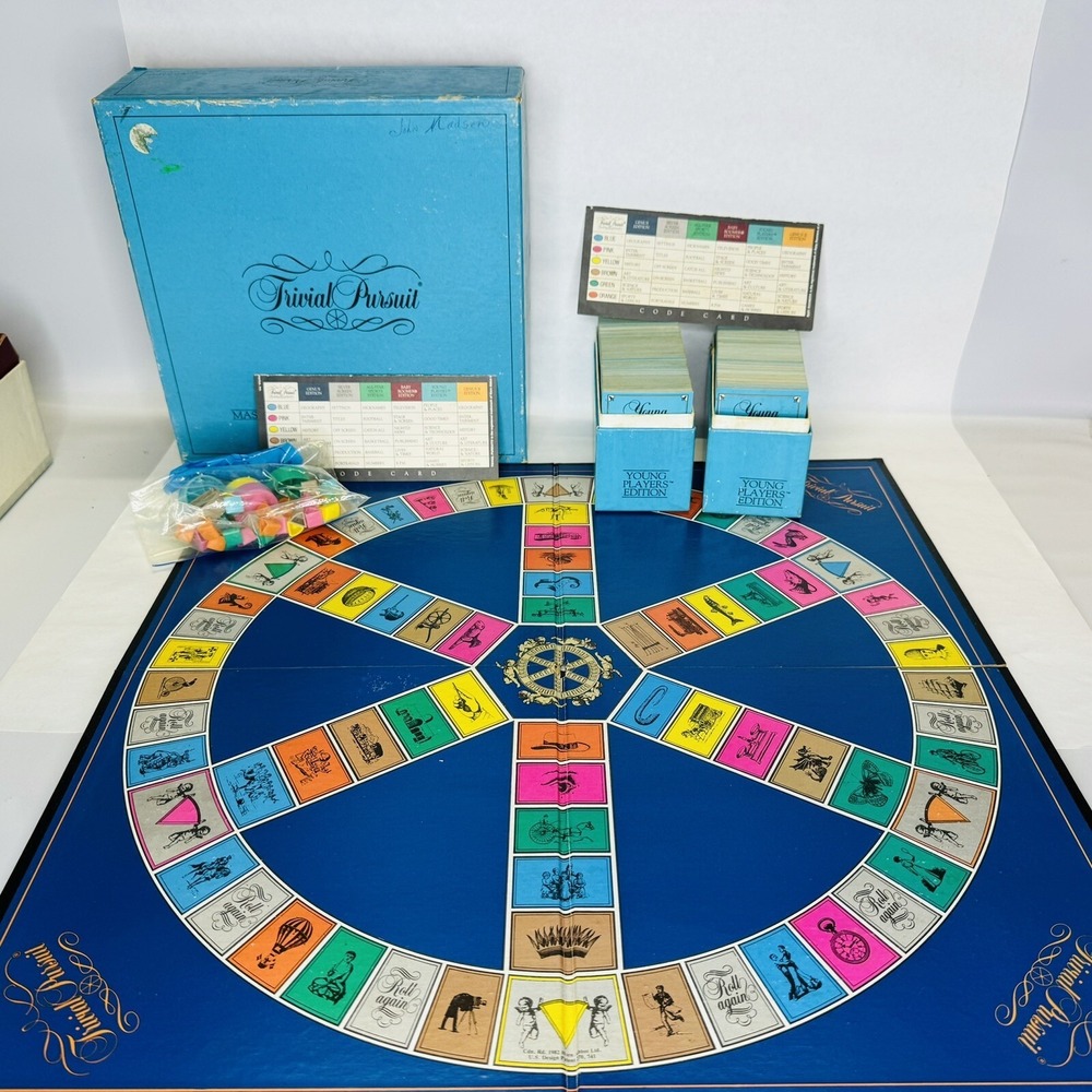 Trivial‎ Pursuit Master Game Young Players Edition Vintage 1984 Ages 7 & Up